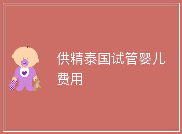 供精泰國試管嬰兒費用